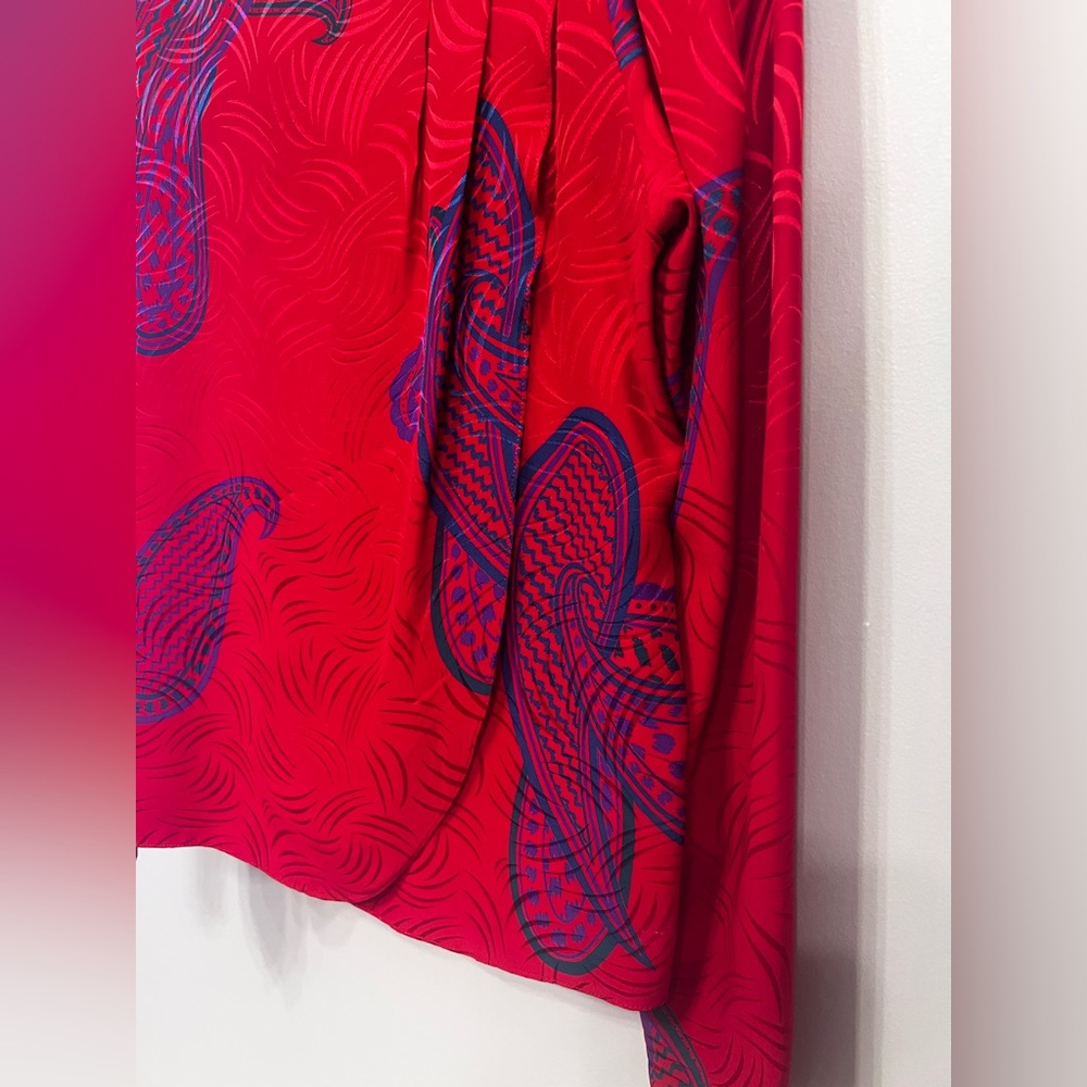 Vintage Adrianna‎ Papell 2-Piece Silk Dress – Size 4 - Picture 10 of 11